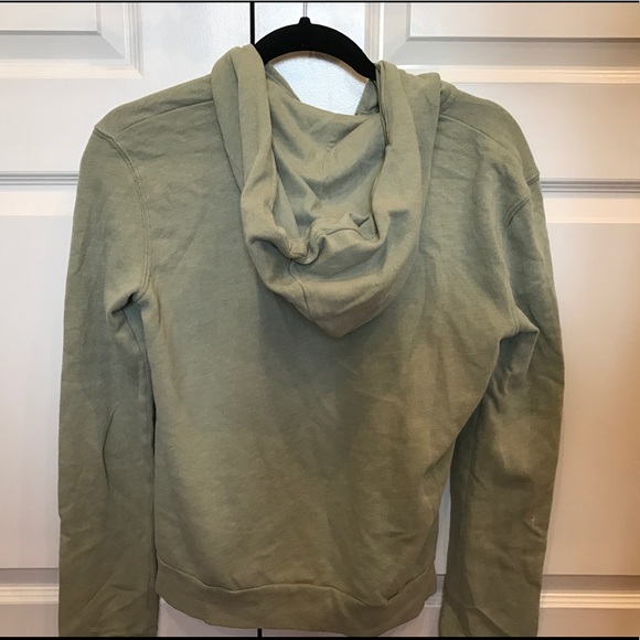 Hollister Green Drawstring Hoodie Size Small - Picture 3 of 3